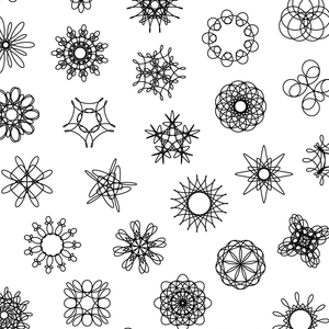 Spirograph Phyllotaxis Grid — (A3)